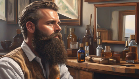 beard oil application